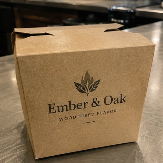 Custom takeout boxes — customer photo