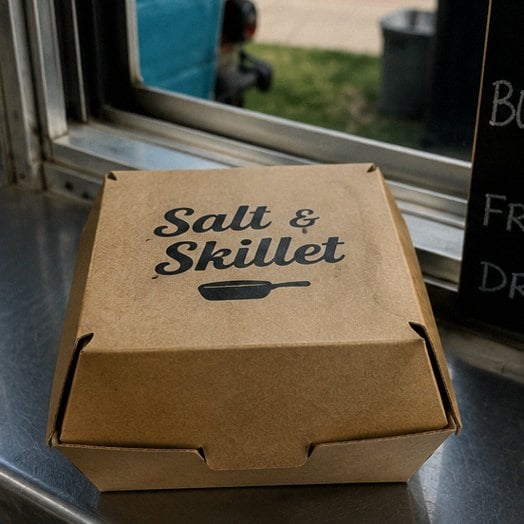 Personalized takeout boxes — customer photo