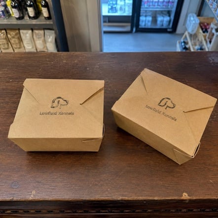 Customized Takeout Boxes in use
